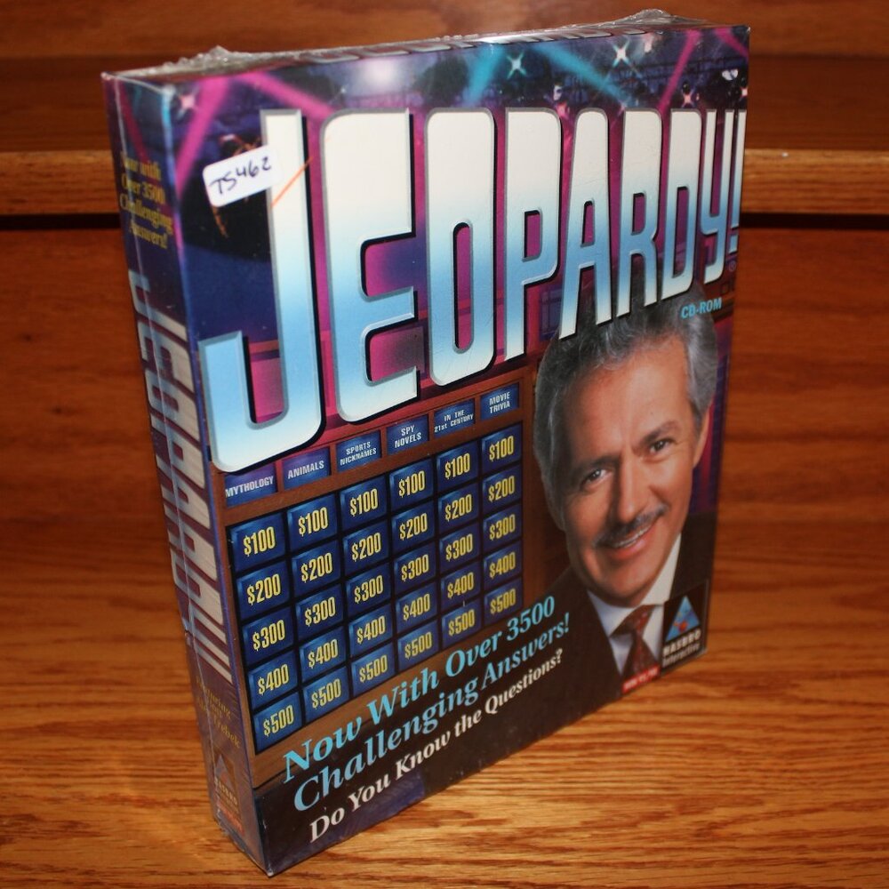 3/$188❤️vintage 1998 Jeopardy! PC/CD-ROM/Win 95/98 Big Box Family Video Game